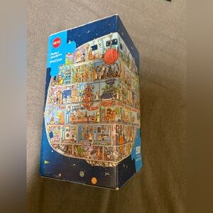 Heye Jigsaw 1500 Piece Puzzle Spaceship Mattias Adolfsson #29841 & Poster